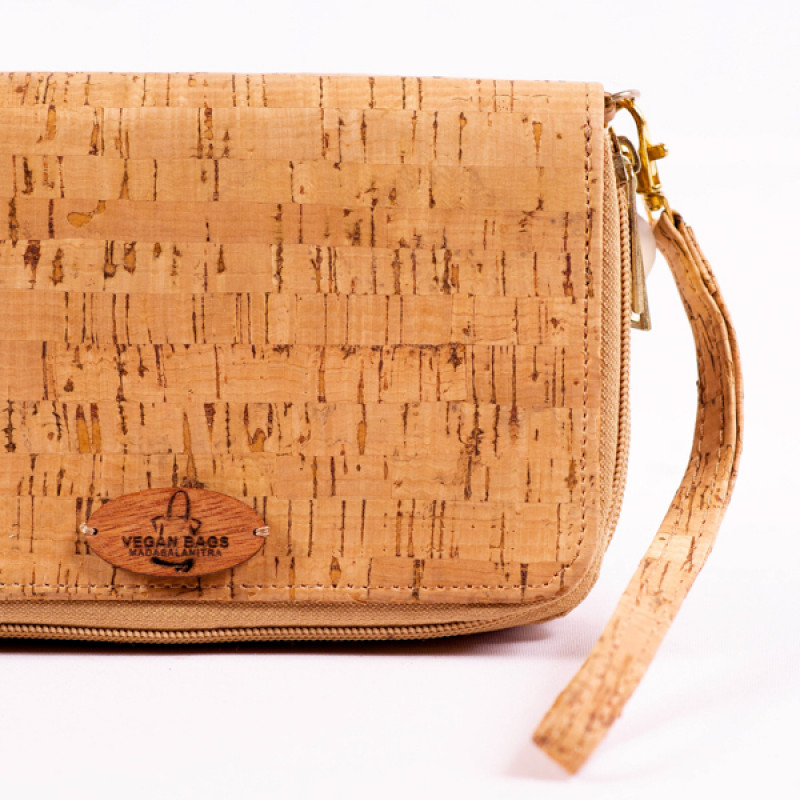 Anita Cork and Raffia Pouch