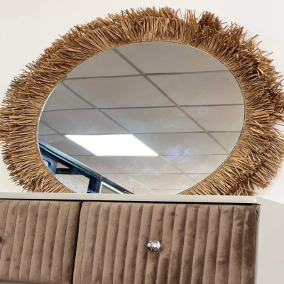 Miroir avec froufrou