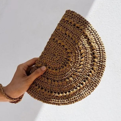 Pochette Crochet en Raphia