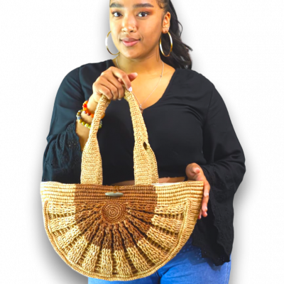 Half Moon Bag - Art-Tan-Of -Mada