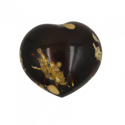 Heart-shaped polychrome jasper